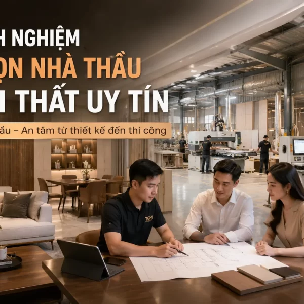 Kinh nghiệm chọn nhà thầu nội thất uy tín: 7 tiêu chí chọn nhà thầu