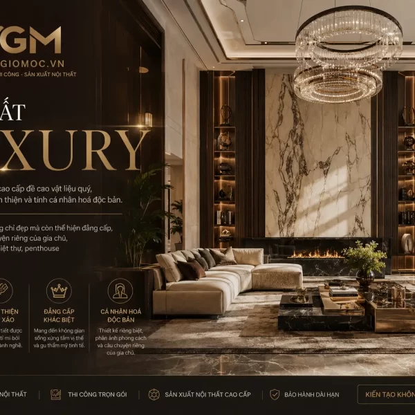Nội thất Luxury là gì? Đặc trưng và cách kiến tạo không gian đẳng cấp