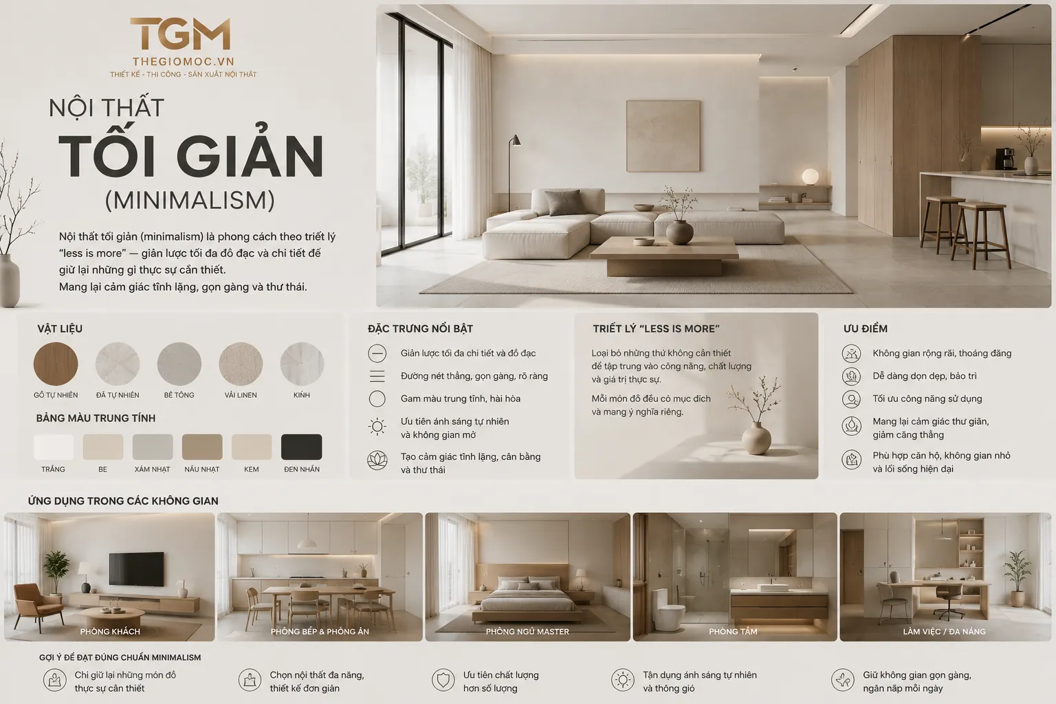 Nội thất tối giản minimalism