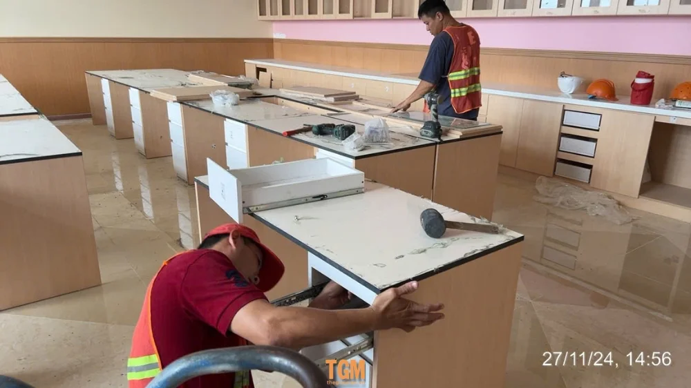 Thi công lắp đặt nội thất trường Đại Học Nam Cần Thơ