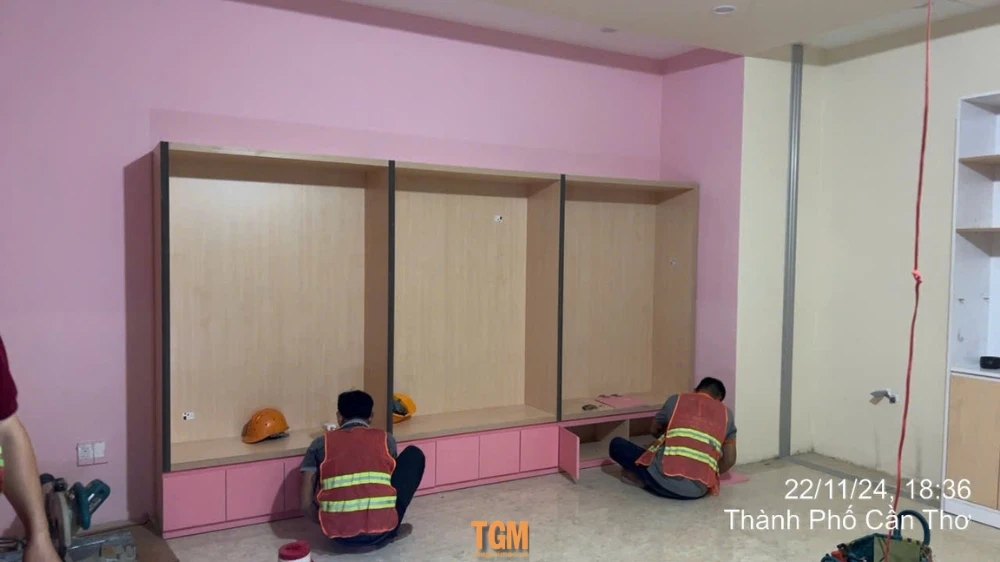 Thi công lắp đặt nội thất trường Đại Học Nam Cần Thơ