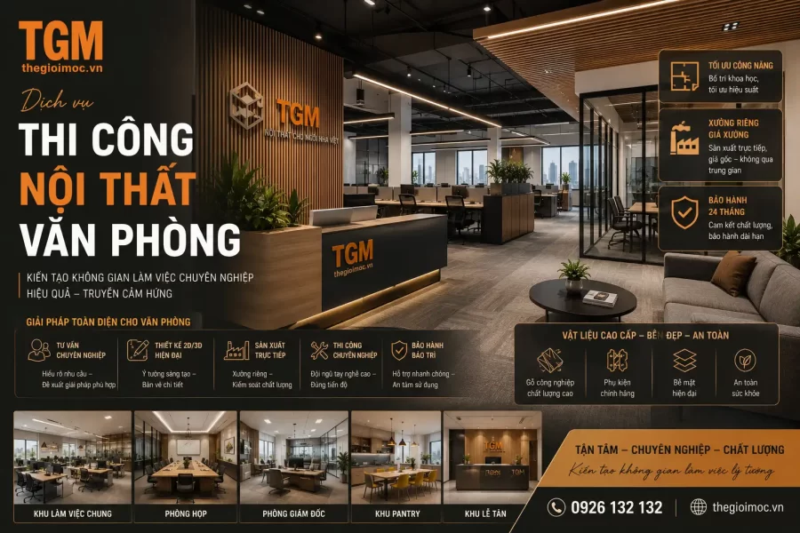 Thi Cong Noi That Van Phong