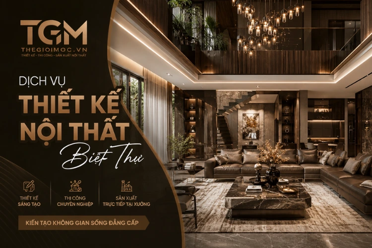 Thiết kế nội thất biệt thự