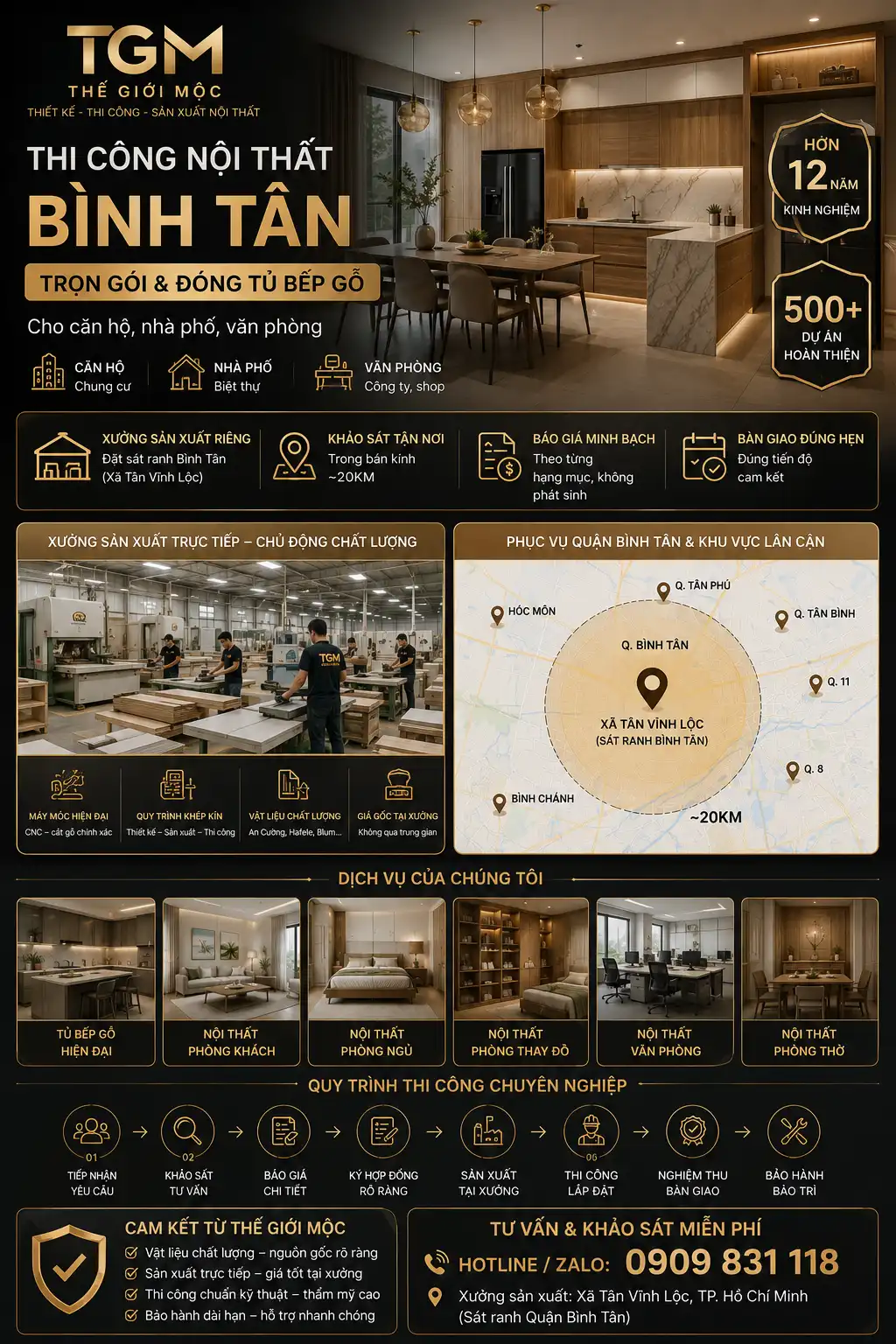 Nội thất bình tân trọn gói