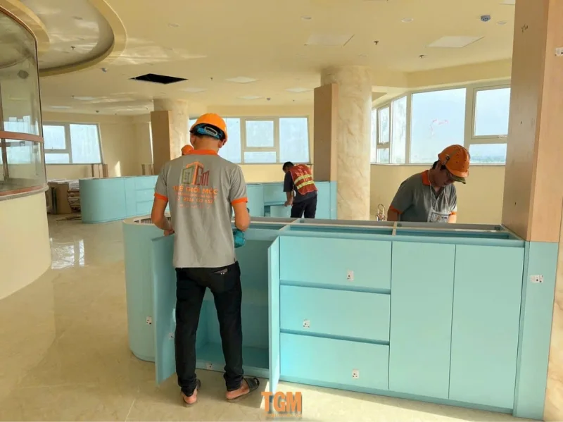 Thi công lắp đặt nội thất trường Đại Học Nam Cần Thơ