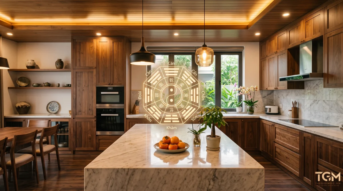 Hướng bếp theo tuổi hợp phong thuỷ