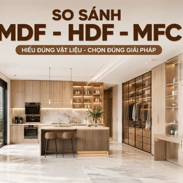 So sánh MDF, HDF, MFC: Khác nhau gì và nên chọn loại nào?