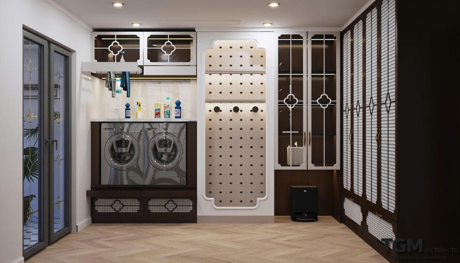 Nội thất nhà phố trọn gói chị Mỹ, phong cách indochine - hình ảnh 23