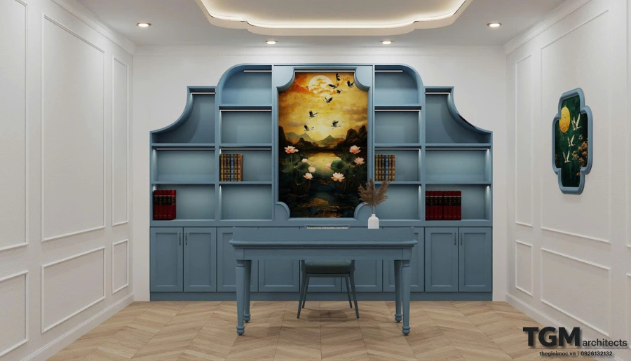Nội thất nhà phố trọn gói chị Mỹ, phong cách indochine - hình ảnh 17