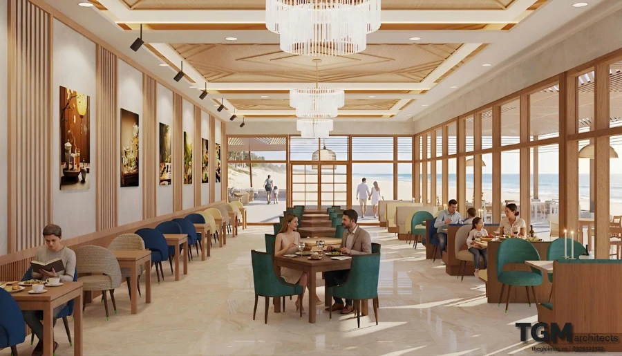 Thiết kế nội thất nhà hàng tại Nha Trang - hình ảnh 5