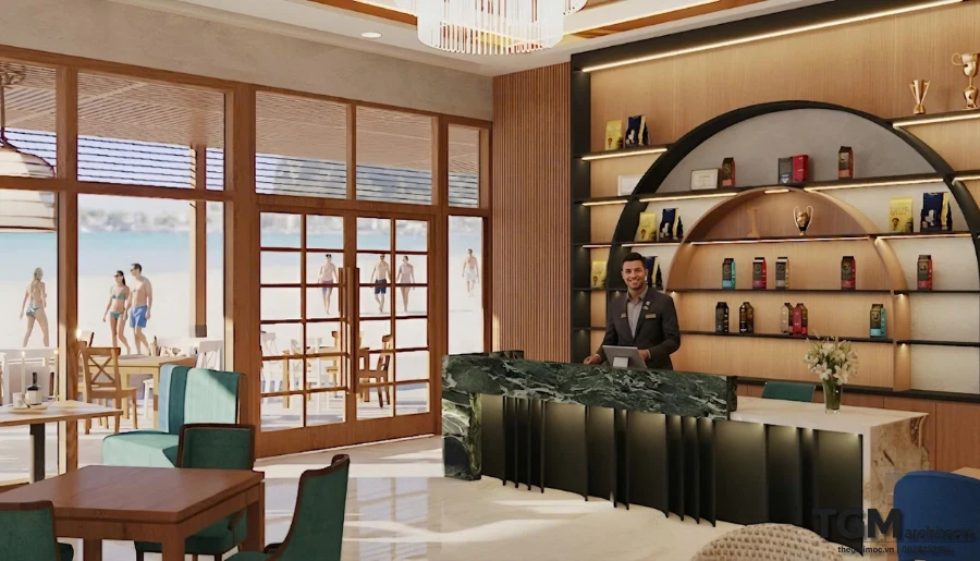 Thiết kế nội thất nhà hàng tại Nha Trang - hình ảnh 14