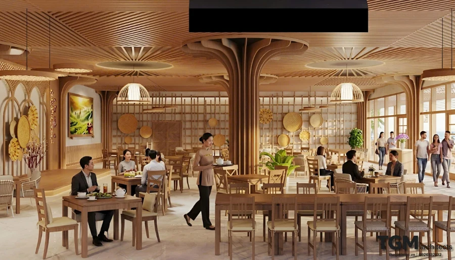 Thiết kế nội thất nhà hàng tại Nha Trang - hình ảnh 11