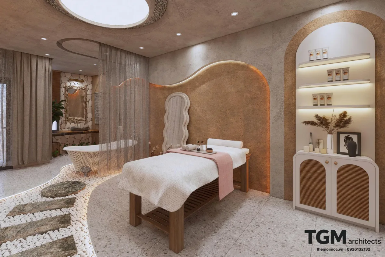 Thiết kế nội thất spa Vinhomes sang trọng - hình ảnh 2