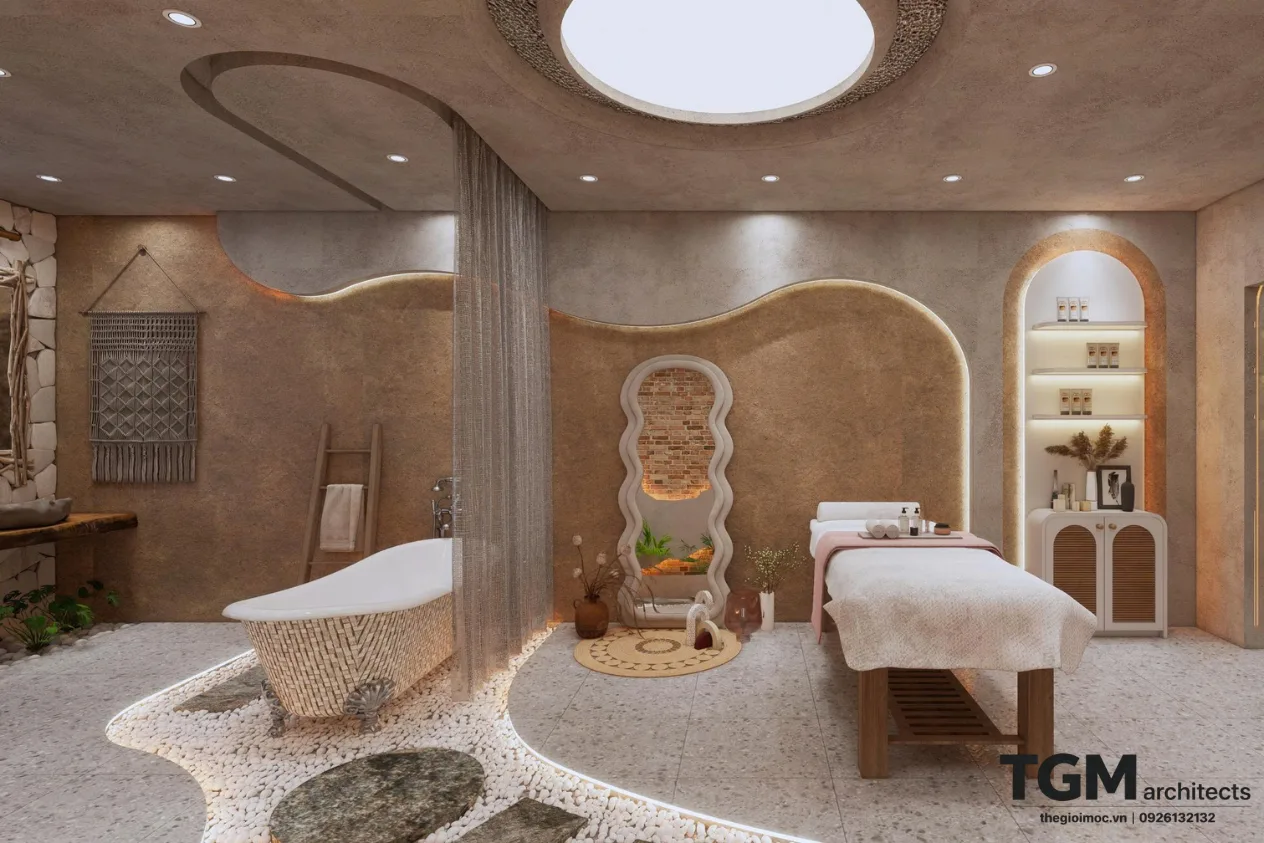 Thiet ke noi that spa vinhomes quan