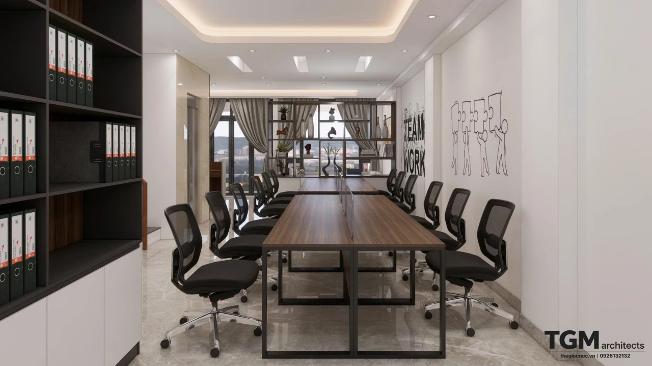 Thiết kế nội thất văn phòng quận 2 140m2 - hình ảnh 10