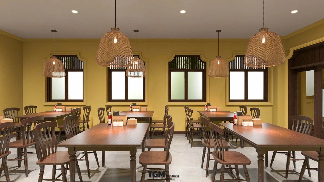 Thiết kế nội thất nhà hàng Quận 3 phong cách Hội An - hình ảnh 16