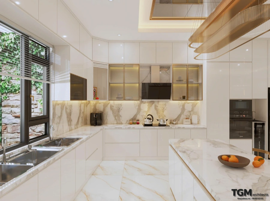 Thiết kế nội thất biệt thự Bình Tân, anh Chiến 612m2 - hình ảnh 8