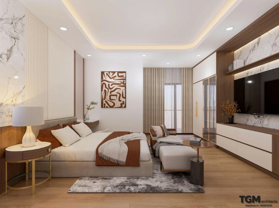 Thiết kế nội thất biệt thự Bình Tân, anh Chiến 612m2 - hình ảnh 20