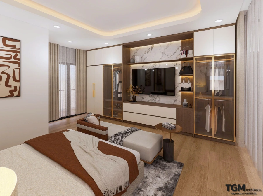 Thiết kế nội thất biệt thự Bình Tân, anh Chiến 612m2 - hình ảnh 1