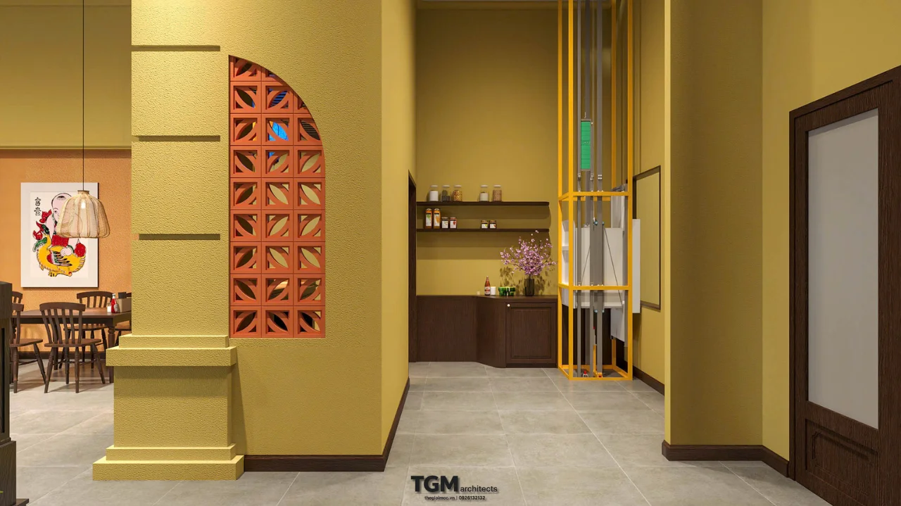 Thiết kế nội thất nhà hàng Quận 3 phong cách Hội An - hình ảnh 4